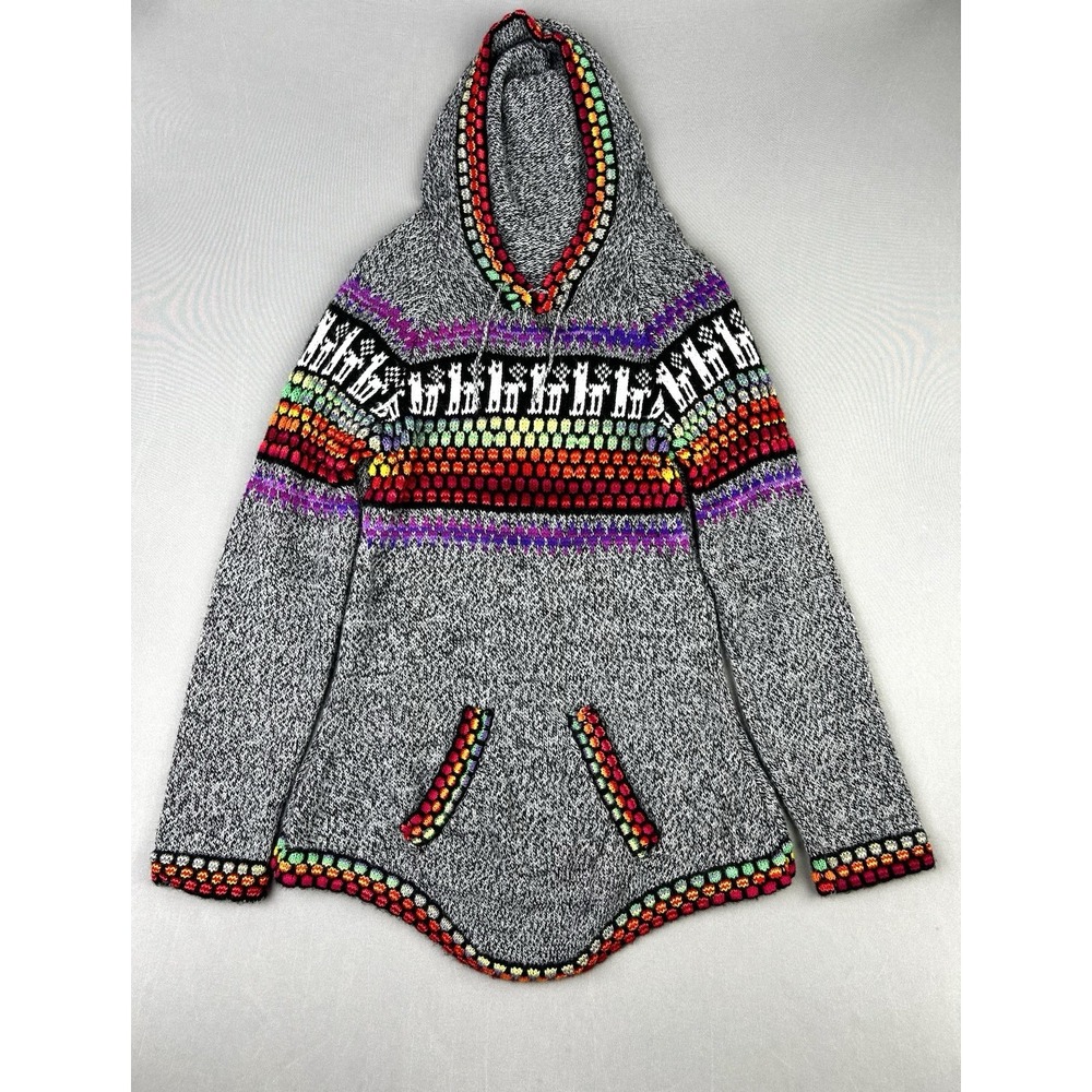 Peruvian Alpaca Wool Juniors XS‎ Hoodie Sweater